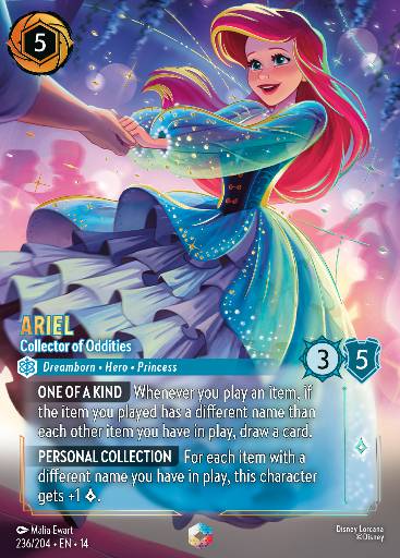 Ariel - Collector of Oddities — Disney Lorcana card