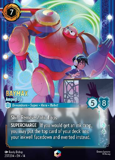 Baymax - Amped Up — Disney Lorcana card