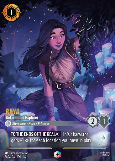 Raya - Determined Explorer — Disney Lorcana card