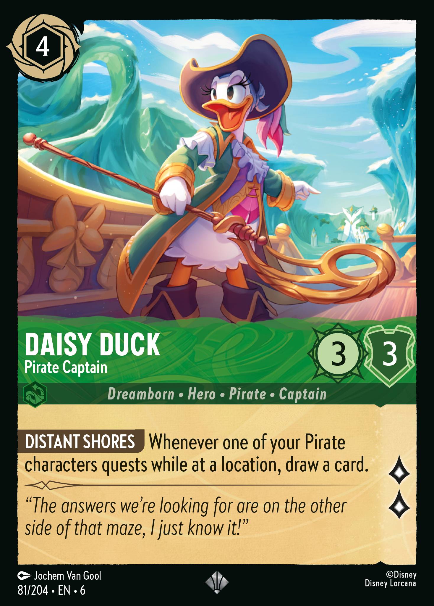 Daisy Duck - Pirate Captain 81/204