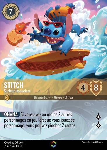 Stitch - Surfer insouciant