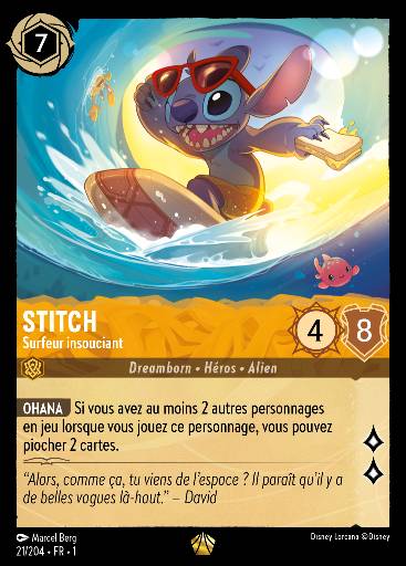 Stitch - Surfeur insouciant
