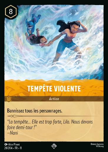 Tempête violente