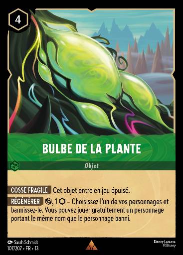 Bulbe de la plante