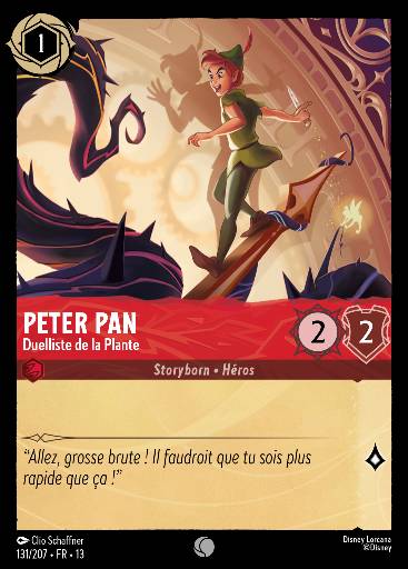 Peter Pan - Duelliste de la Plante