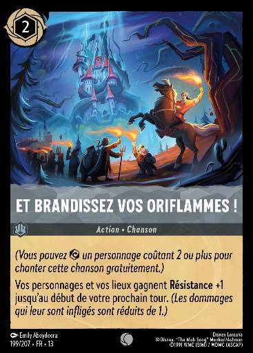 Et brandissez vos oriflammes !