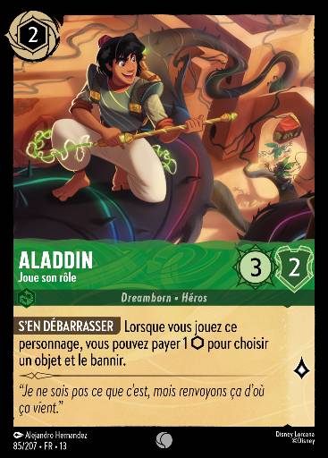 Aladdin - Joue son rôle