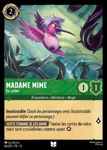 Madame Mime - En colibri