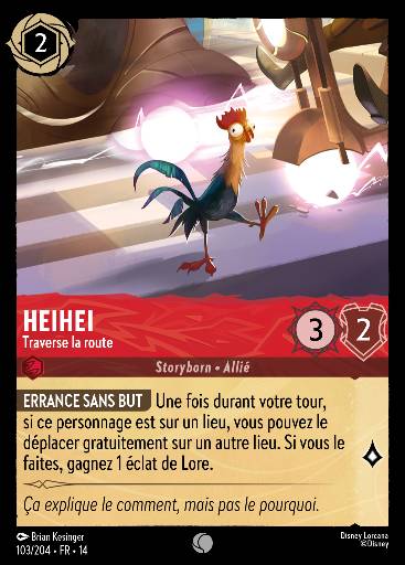 Heihei - Traverse la route