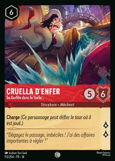 Cruella d'Enfer - Se faufile dans le trafic