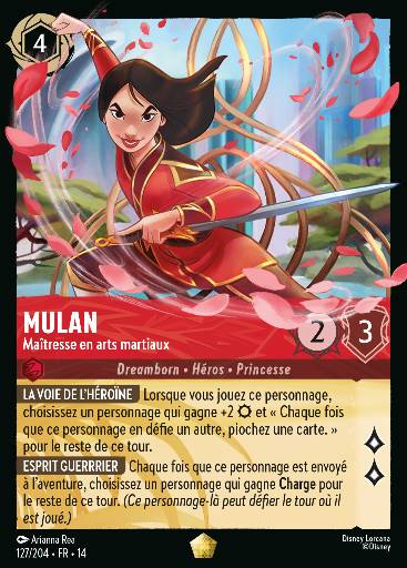 Mulan - Maîtresse en arts martiaux