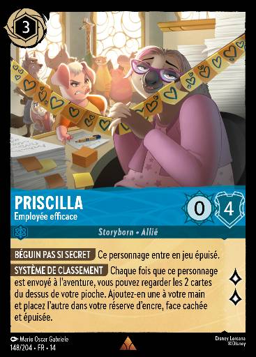 Priscilla - Employée efficace