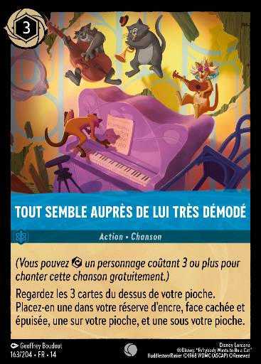 Tout semble auprès de lui très démodé