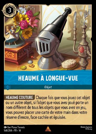 Heaume à longue-vue