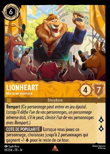 Lionheart - Maire en exercice