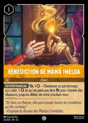 Bénédiction de Mamá Imelda