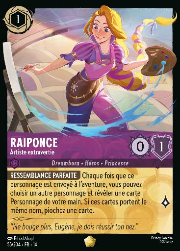 Raiponce - Artiste extravertie