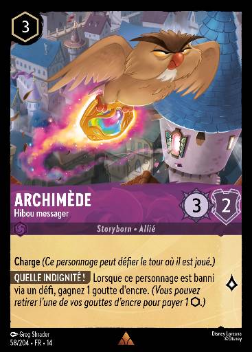 Archimède - Hibou messager