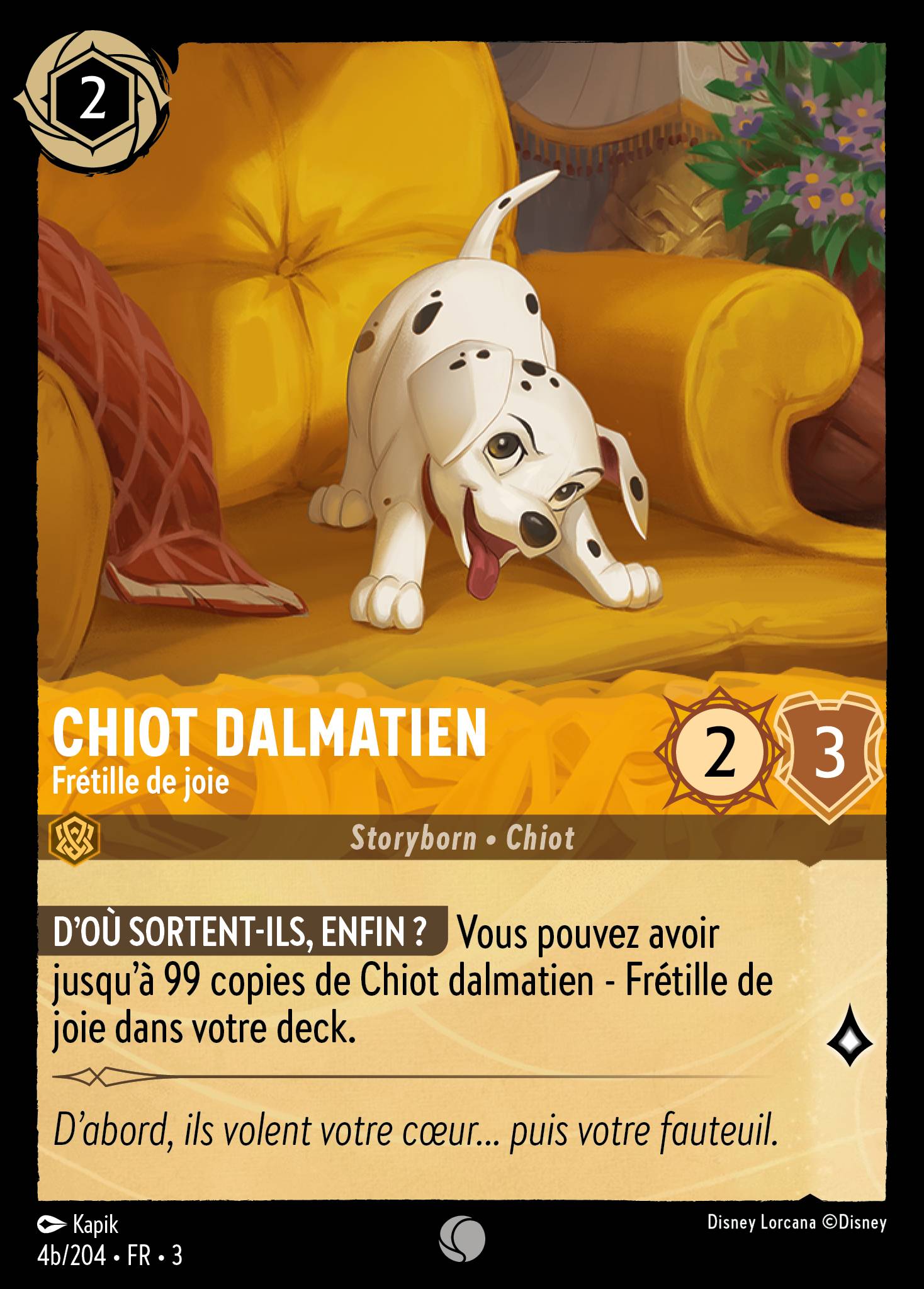 Chiot dalmatien - Frétille de joie
