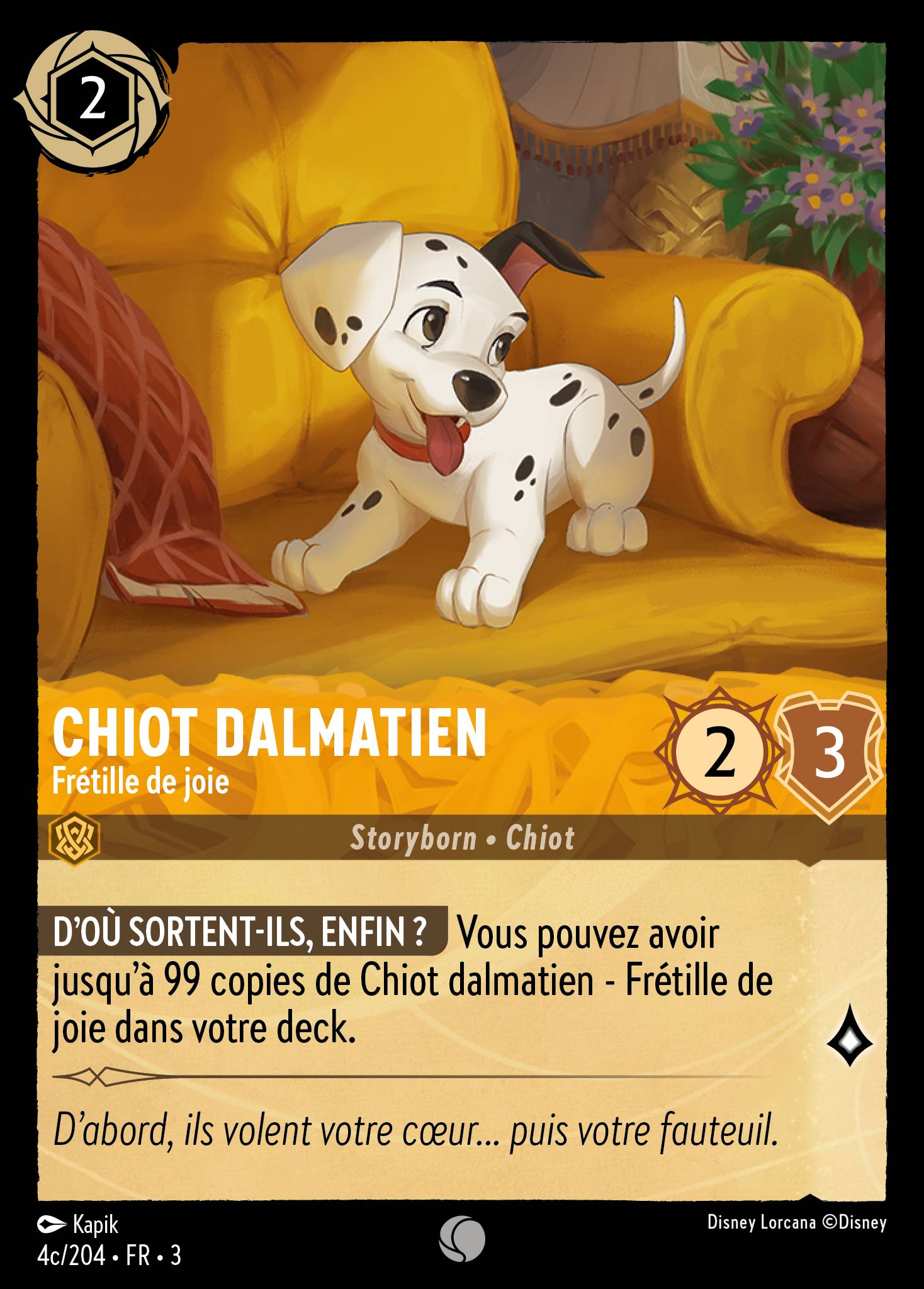 Chiot dalmatien - Frétille de joie