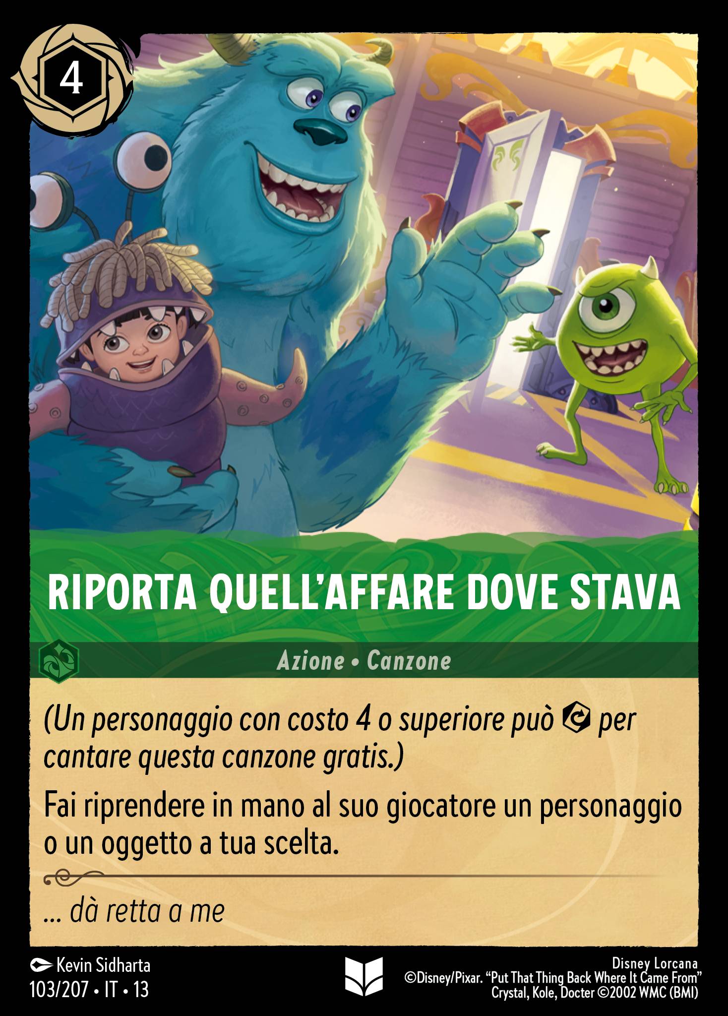Riporta Quell'Affare Dove Stava
