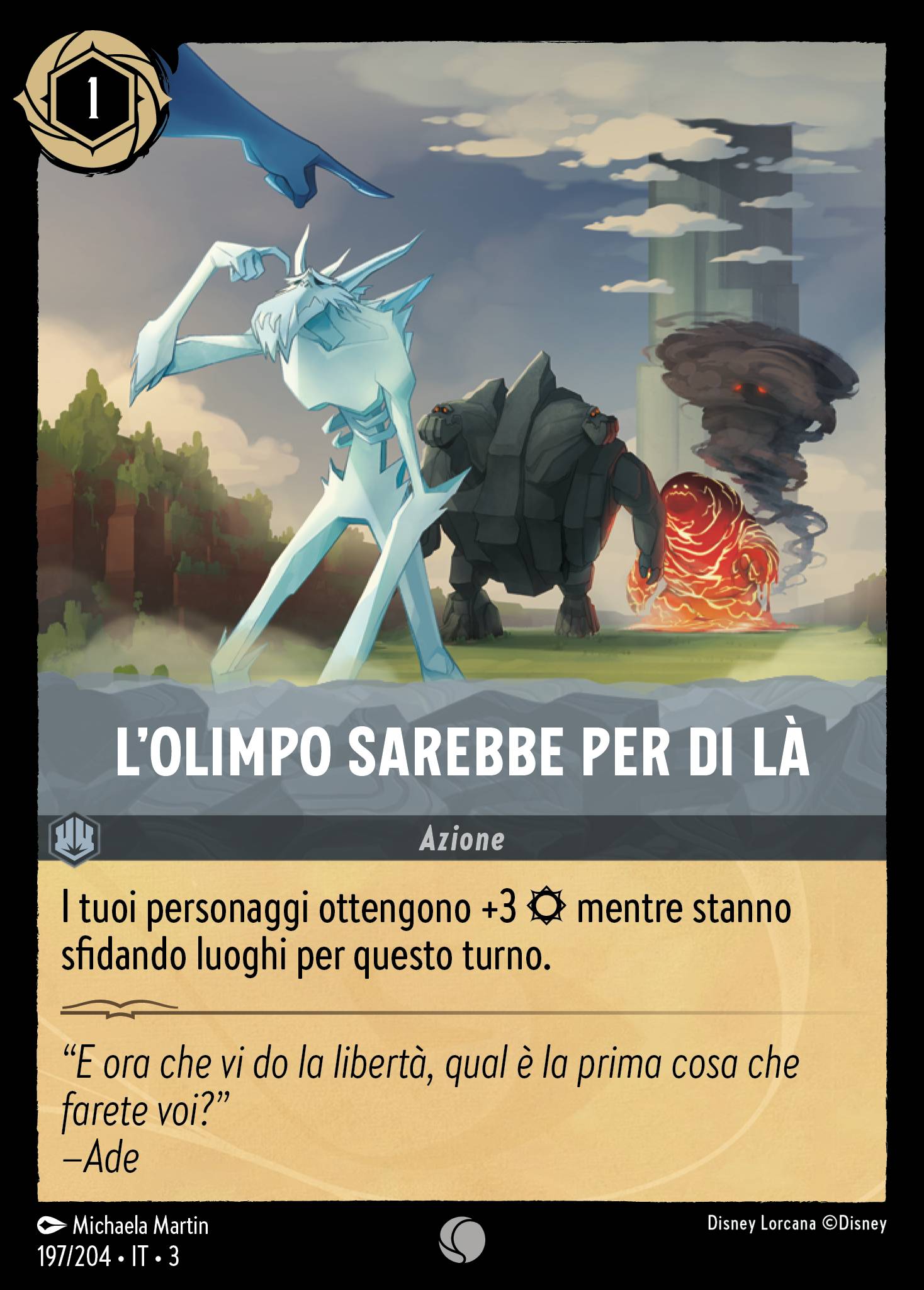 L'Olimpo Sarebbe per di Là